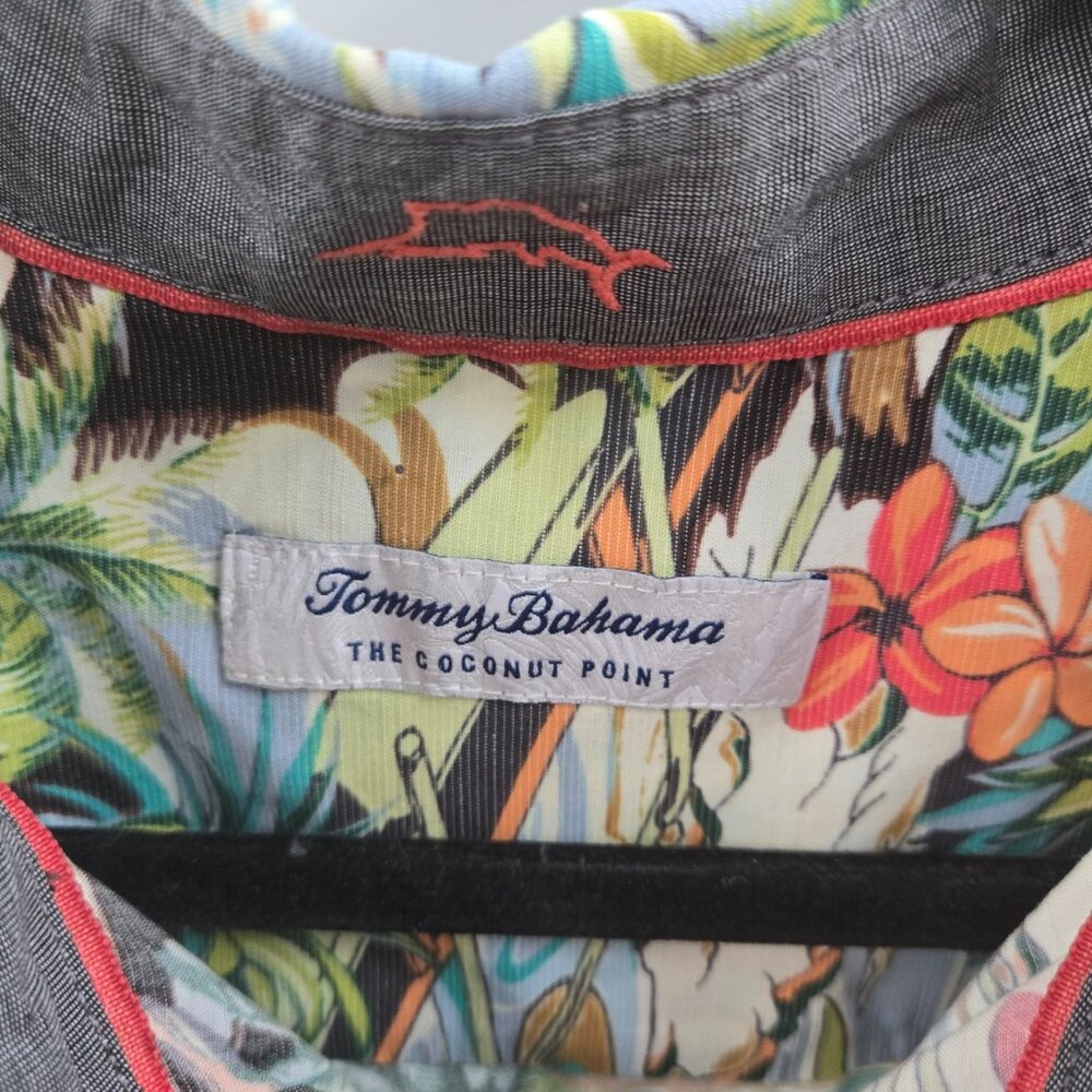 Tommy Bahama Coconut Point Button Down Aloha Tiki Shirt Size Large - Picture 10 of 13